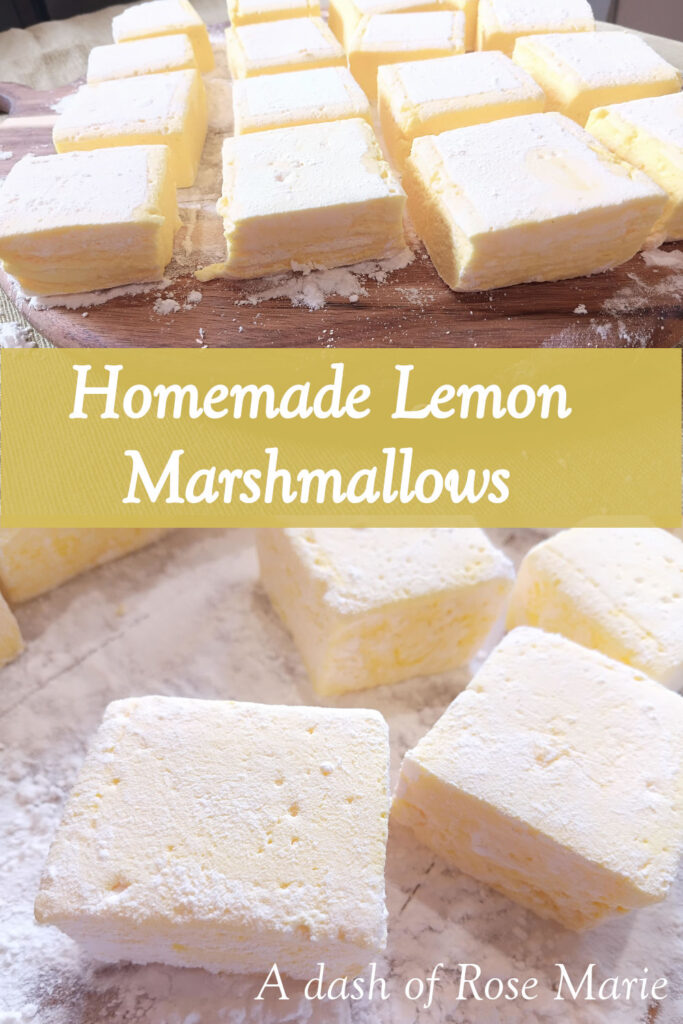 Lemon marshmallows by a dash of rose marie