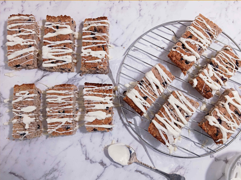 soft bake bars blueberry bars
