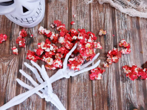 Bloody popcorn halloween