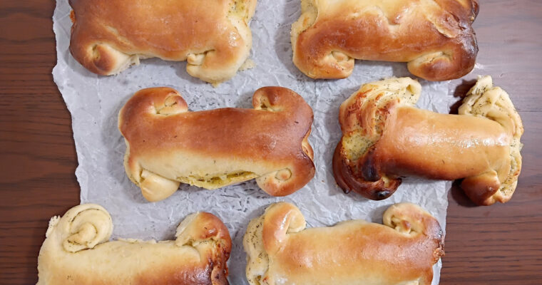 Skeleton Bone Bread Rolls