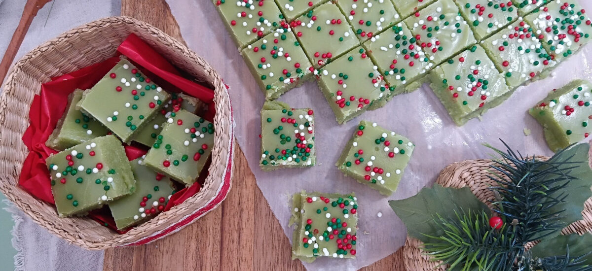 White Chocolate Christmas Fudge