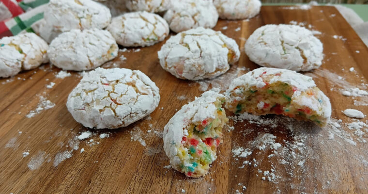 Sprinkle Crinkle Cookies