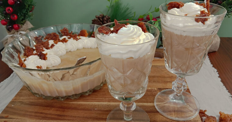 Eggnog Custard Pudding