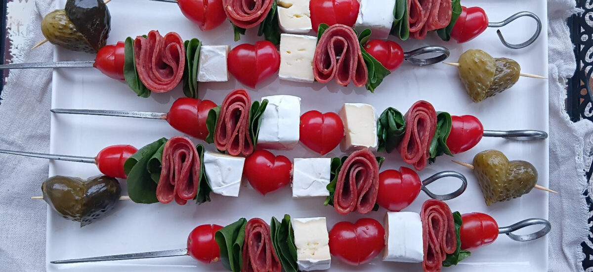 Tomato Heart Skewers