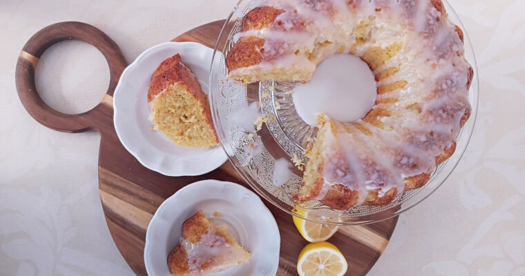 Lemon Cake with a simple lemon drizzle icing