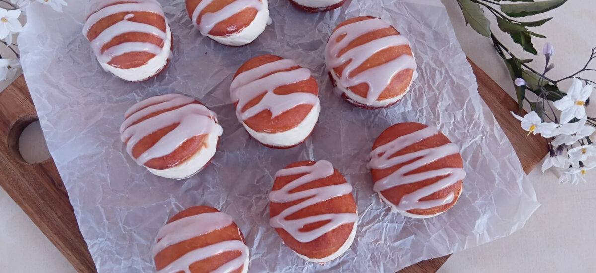 Mini Lemon Donuts – with cream cheese filling