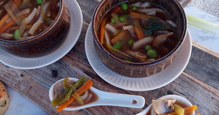 Spring Onion Noodle Soup