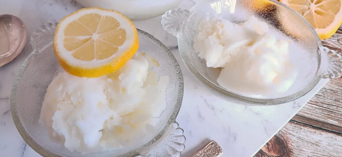 Lemon sorbet