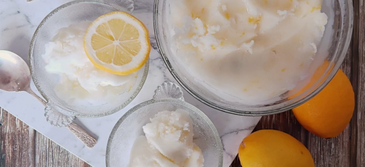 Lemon sorbet