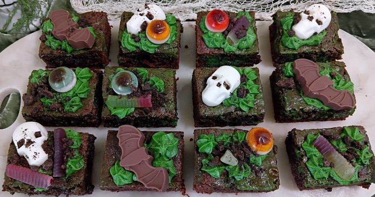 Graveyard Brownies